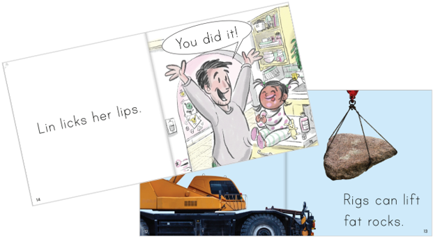 Photos of decodable books
